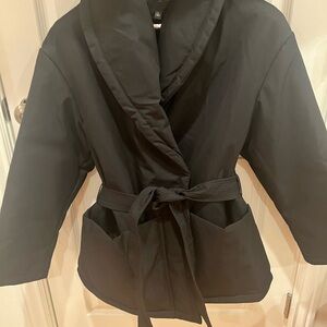 Elegant Black Satin Jacket